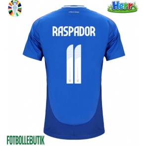 Italien Giacomo Raspadori #11 Hemmatröja EM 2024 Kortärmad